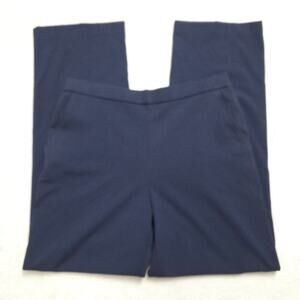 NWT Sag Harbor 10 Stretch Pull On Flat Front Straight Leg Dress Pants Navy